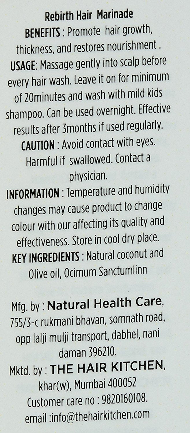 The Hair Kitchen's Rebirth Hair Marinade Oil, 100 ml