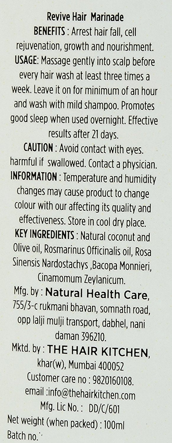 The Hair Kitchen's Revive Hair Marinade Oil, 100 ml